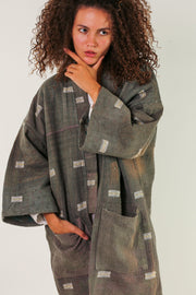 COTTON JACKET PIRA VINTAGE KANTHA QUILT - sustainably made MOMO NEW YORK sustainable clothing, Jacket slow fashion