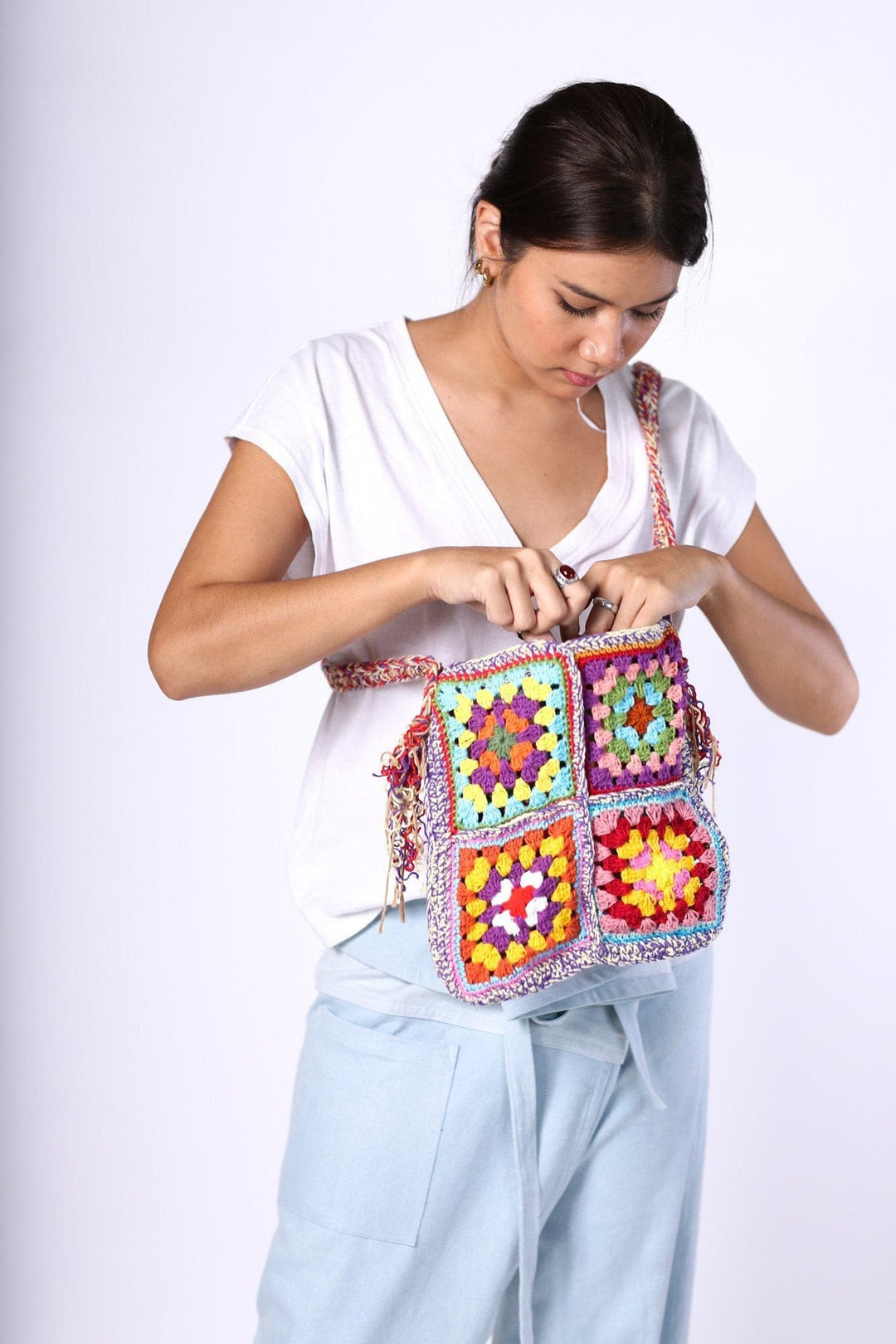 バッグ kotagushiken Hand Crochet People Bag バッグ kotagushiken Hand Crochet People Bag コウタ グシケン