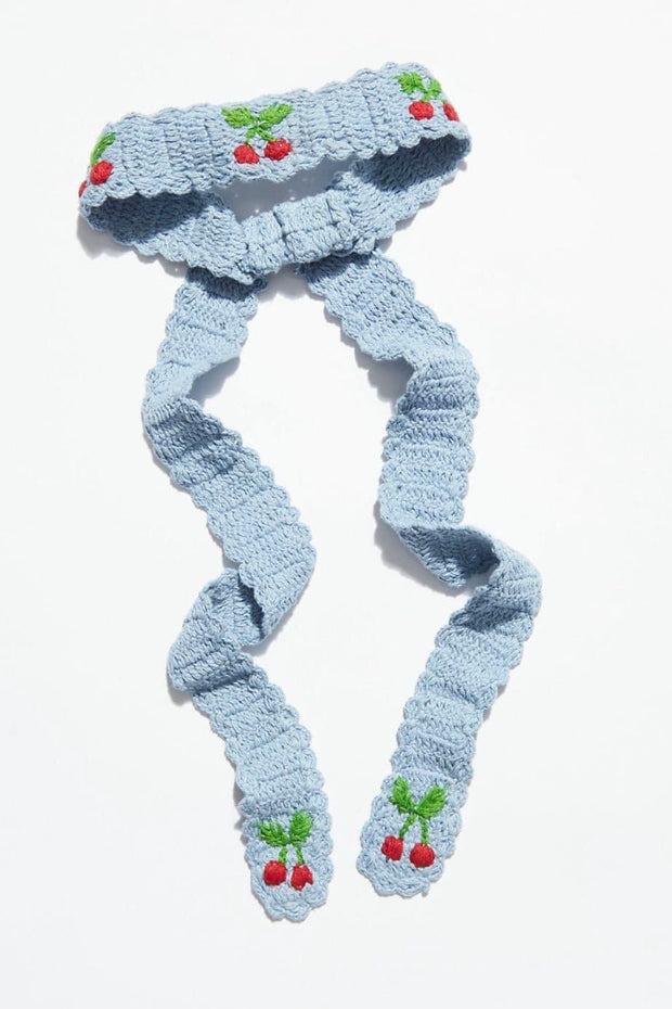 CROCHET TRUE LOVE HEADBAND - sustainably made MOMO NEW YORK sustainable clothing, crochet slow fashion