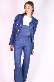 DENIM JUMPSUIT BREE - sustainably made MOMO NEW YORK sustainable clothing, pants slow fashion