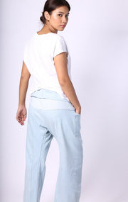 DENIM THAI FISHERMAN STYLE PANTS TOBY - sustainably made MOMO NEW YORK sustainable clothing, pants slow fashion