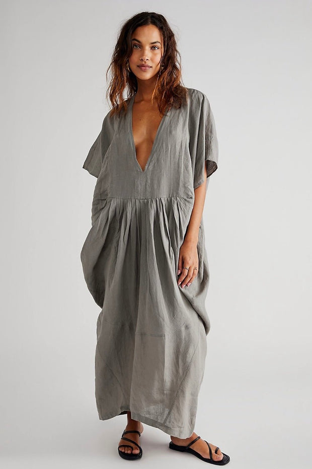 DRIFTER LINEN DRESS X FREE PEOPLE, hand made - MOMO NEW YORK - su... DRIFTER LINEN DRESS X FREE PEOPLE, hand made - MOMO NEW YORK - su...