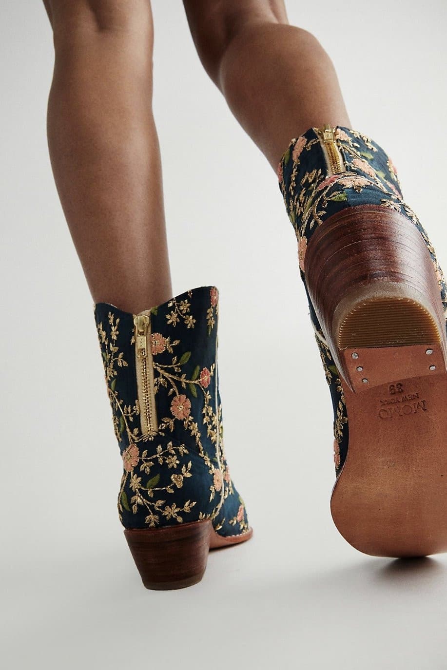 Hamisi Embroidered Ankle Boots