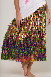 EMBELLISHED SKIRT SRISA - sustainably made MOMO NEW YORK sustainable clothing, skirt slow fashion
