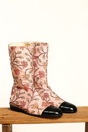 EMBROIDERED BOOTS BLACK CAP ARIELI - sustainably made MOMO NEW YORK sustainable clothing, boots slow fashion