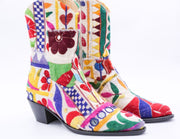 Embroidered Patchwork Boots GINALYN - sustainably made MOMO NEW YORK sustainable clothing, offer slow fashion