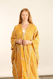 EMBROIDERED STITCH KIMONO LOLITA - sustainably made MOMO NEW YORK sustainable clothing, Kimono slow fashion