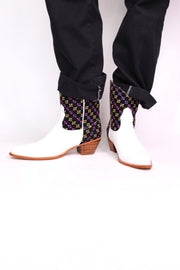EMBROIDERED WESTERN BOOTS FRANIA - sustainably made MOMO NEW YORK sustainable clothing, boots slow fashion