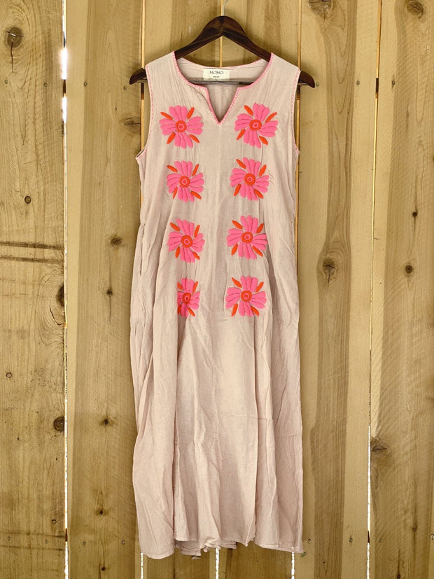 Flower Power Dress - sustainably made MOMO NEW YORK sustainable clothing, saleojai slow fashion