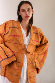 KANTHA QUILT KIMONO ODISU - sustainably made MOMO NEW YORK sustainable clothing, slow fashion