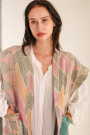 KANTHA VEST KIMII - sustainably made MOMO NEW YORK sustainable clothing, slow fashion