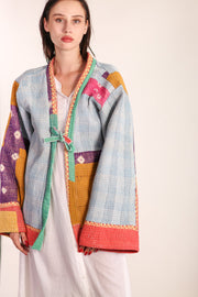 KANTHA VINTAGE JACKET MERLINI - sustainably made MOMO NEW YORK sustainable clothing, slow fashion