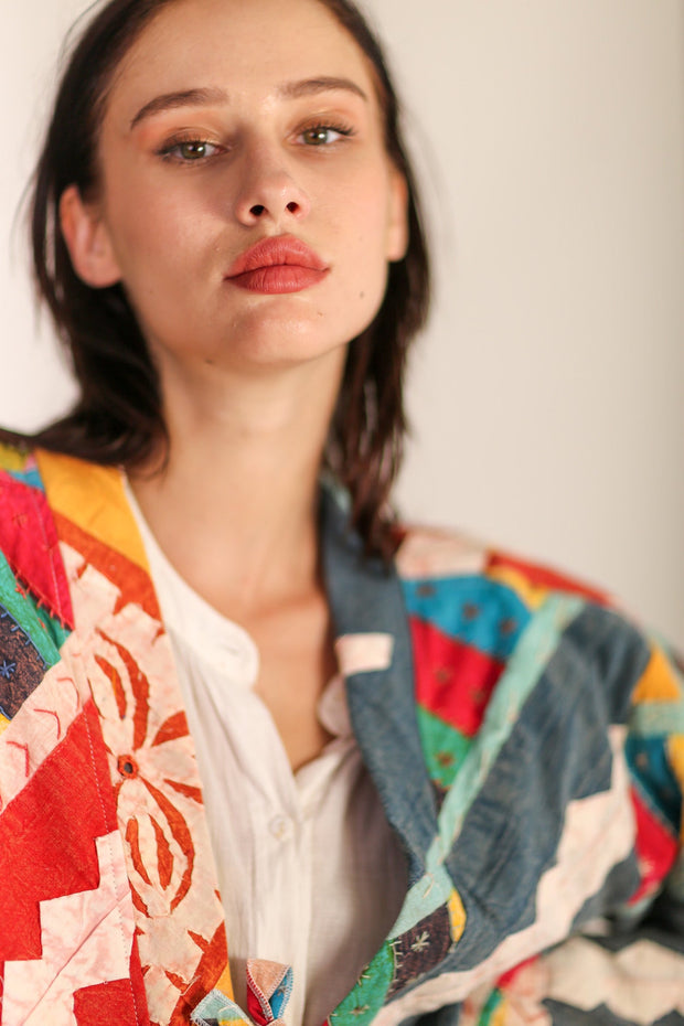 KIMONO JACKET JOHANNA - sustainably made MOMO NEW YORK sustainable clothing, Jacket slow fashion