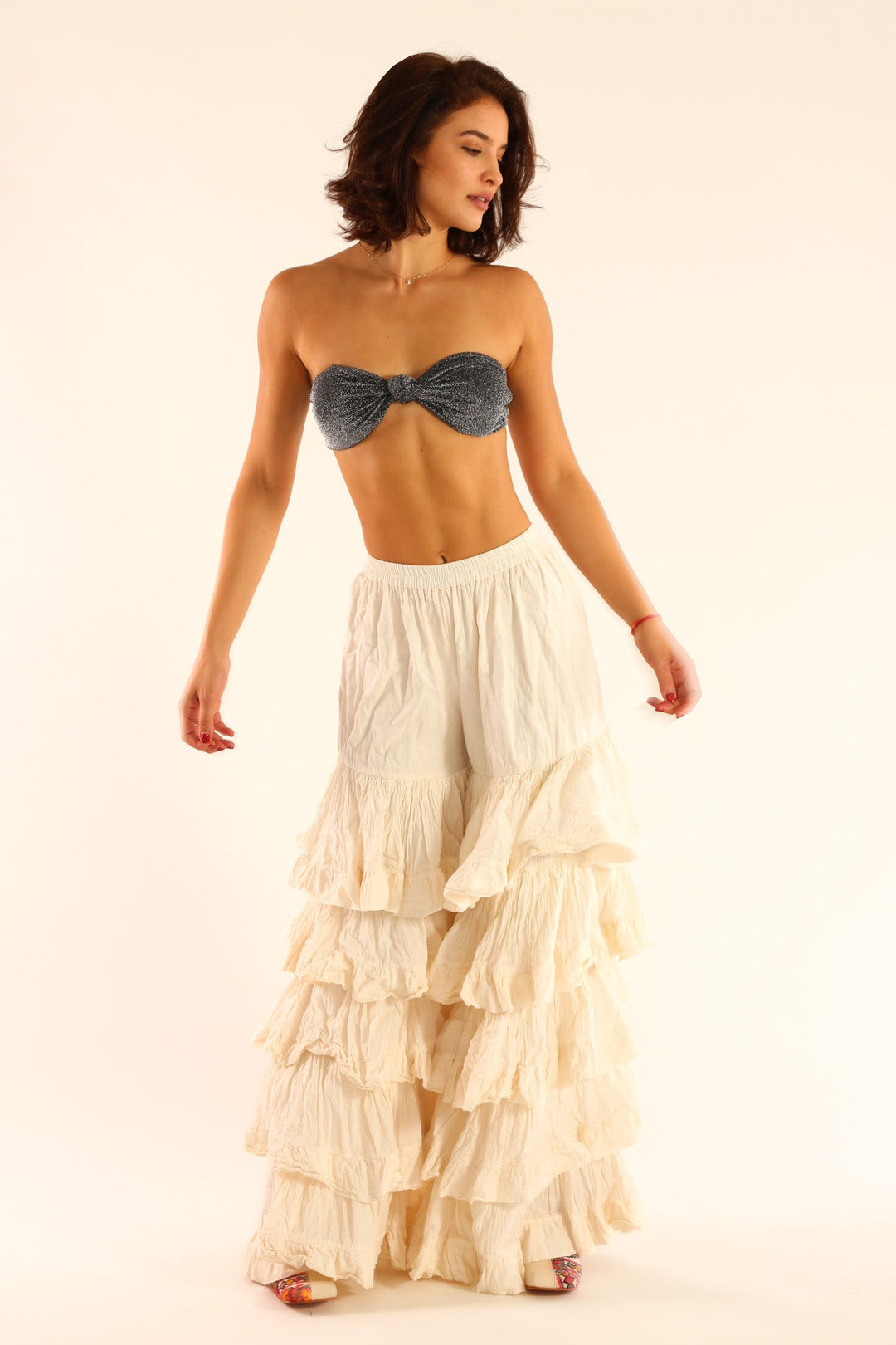 【BAON】24SS★ [BAONHAUS] Levan Banding Layered Skirt Pants Vahn House Levan Banding Layered Skirt Pants on Bunjang