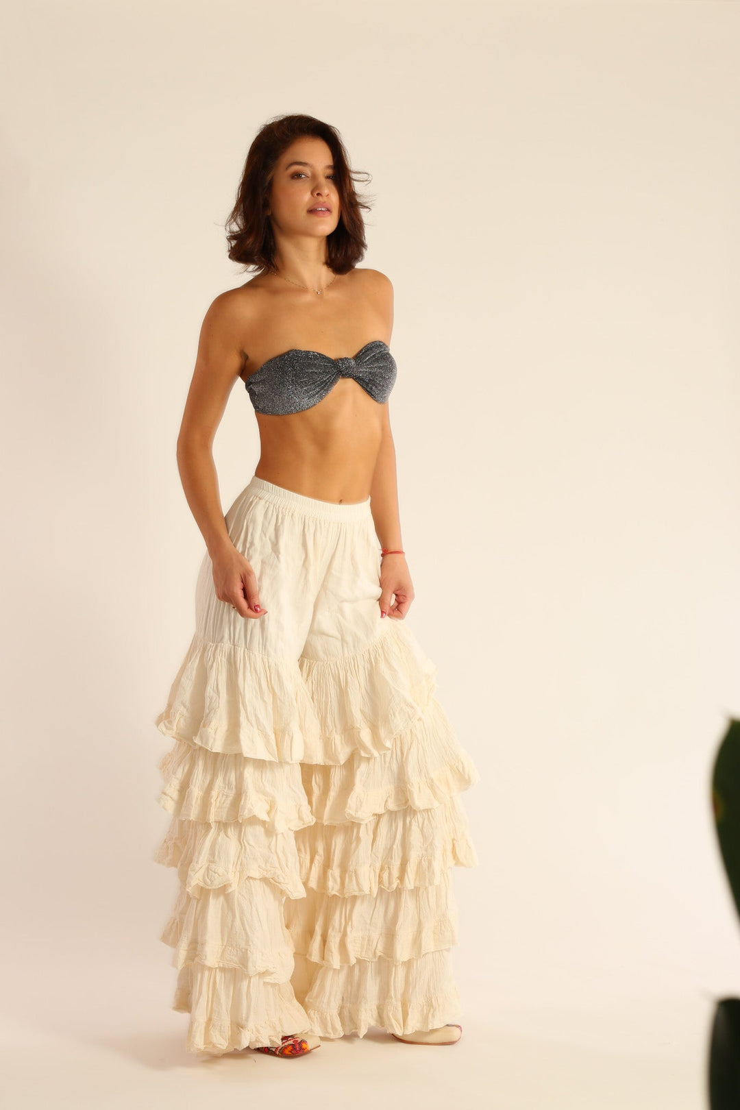 【BOHEMIAN SEOUL】FLARE LAYERED SKIRT PANTS ACX'GEAR LAYERED SKIRT PANTS – ACCOX ACX