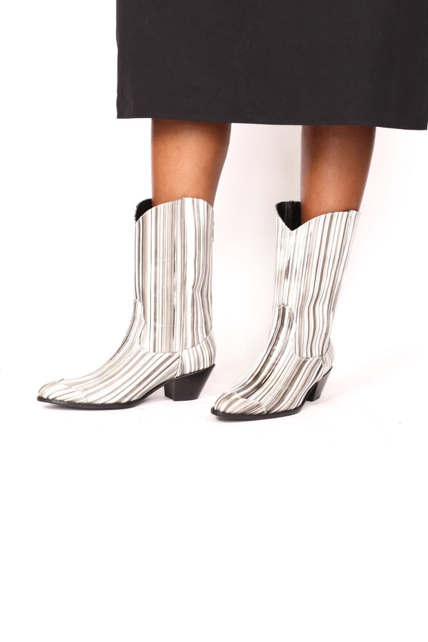 LEATHER WESTERN BOOTS JAMZY - sustainably made MOMO NEW YORK sustainable clothing, boots slow fashion
