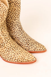 LEOPARD PRINT WESTERN BOOTS - sustainably made MOMO NEW YORK sustainable clothing, boots slow fashion