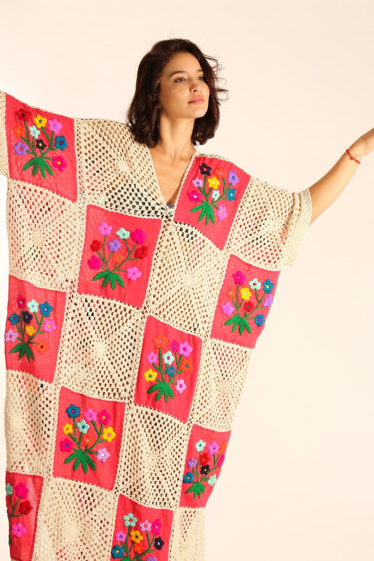 HAND WORKED KAFTAN TOP - AMIS 10049 main image 1