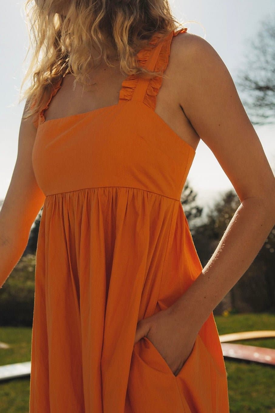 MAXI DRESS ALTO, hand made - MOMO NEW YORK