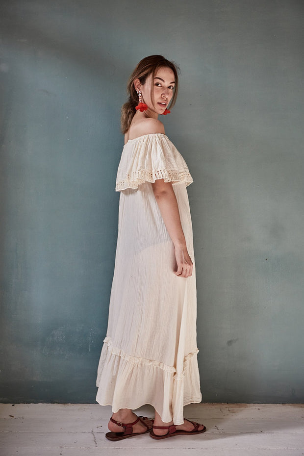 Maxi Dress Piper - sustainably made MOMO NEW YORK sustainable clothing, kaftan slow fashion