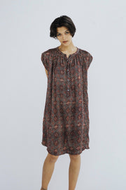 MODAL SILK SUMMER DRESS AMANDA - sustainably made MOMO NEW YORK sustainable clothing, kaftan slow fashion