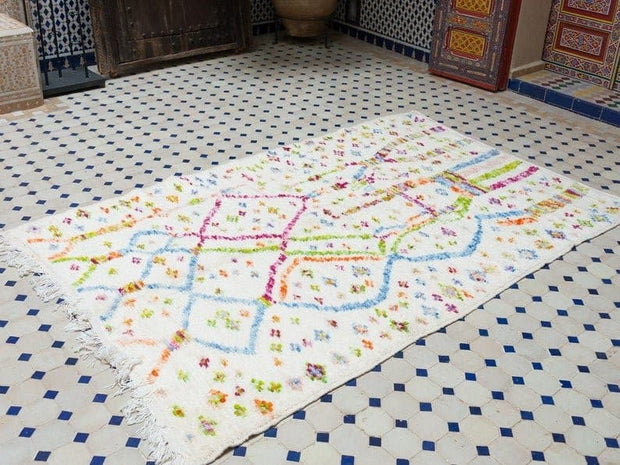 moroccan rug, berber handmade area rug - sustainably made MOMO NEW YORK sustainable clothing, rug slow fashion