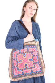 MY ALL TIME FAVORITE TRIBAL TOTE BAG BILLIE JEAN - sustainably made MOMO NEW YORK sustainable clothing, samplesale1022 slow fashion