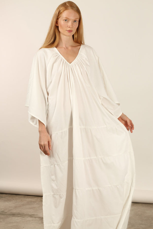 MY COMFY COTTON KAFTAN DRESS GILA - sustainably made MOMO NEW YORK sustainable clothing, dress slow fashion