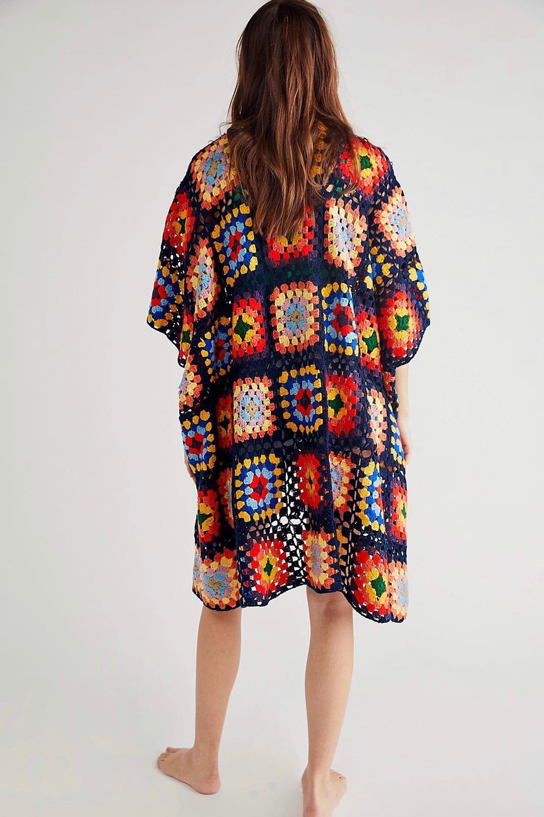 NONI HAND CROCHET PONCHO X FREE PEOPLE, hand made - MOMO NEW YORK