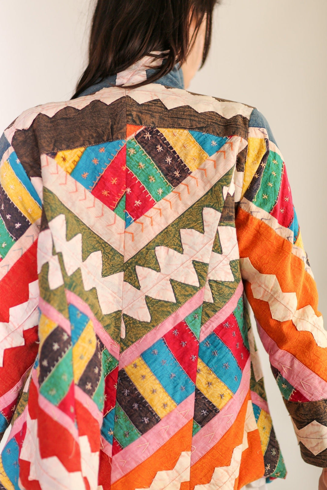 Patchwork jacket hotsell