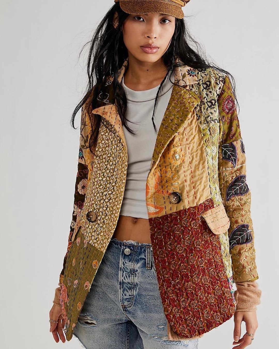 Free People embroidered outlets jacket