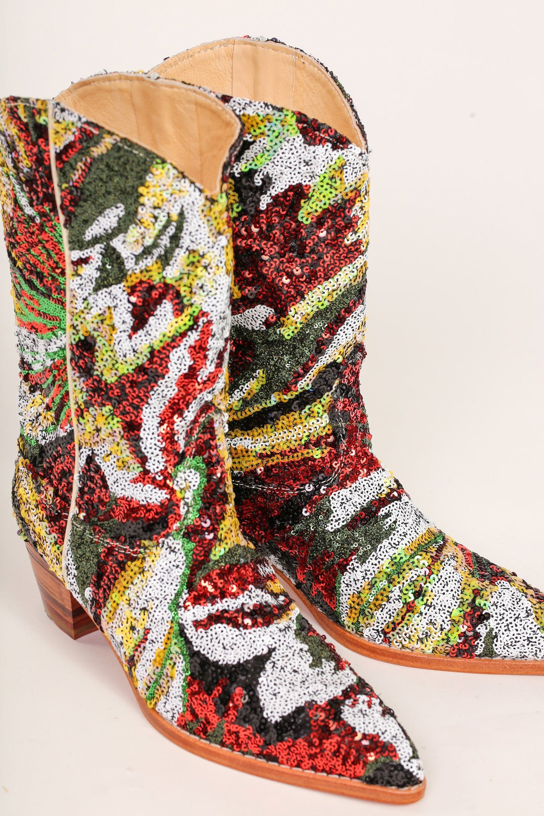 SEQUIN BOOTS Sustainable Clothing Slow Fashion MOMO NEW YORK