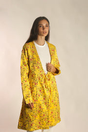 SILK EMBROIDERED KIMONO ARIS - sustainably made MOMO NEW YORK sustainable clothing, Jacket slow fashion