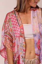 SILK KIMONO RESUKA - sustainably made MOMO NEW YORK sustainable clothing, Kimono slow fashion