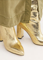 Silver Good Fortunate Tall Boots - sustainably made MOMO NEW YORK sustainable clothing, boots slow fashion