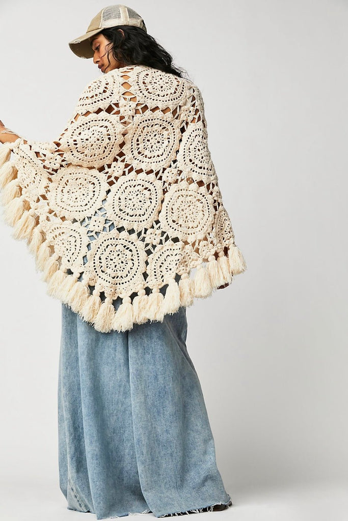 Handmade Crochet Kimono Cardigan – She's A Beat Beauty