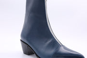 Top Zipper Ankle Boots Ruby - sustainably made MOMO NEW YORK sustainable clothing, slow fashion