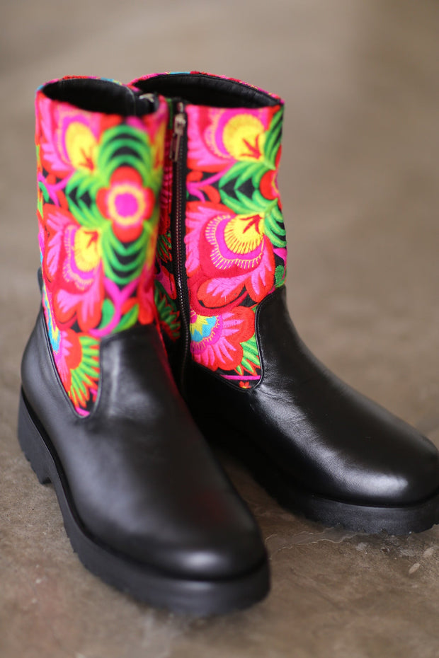 TRIBAL STOMPY BOOTS FREJA - sustainably made MOMO NEW YORK sustainable clothing, boots slow fashion