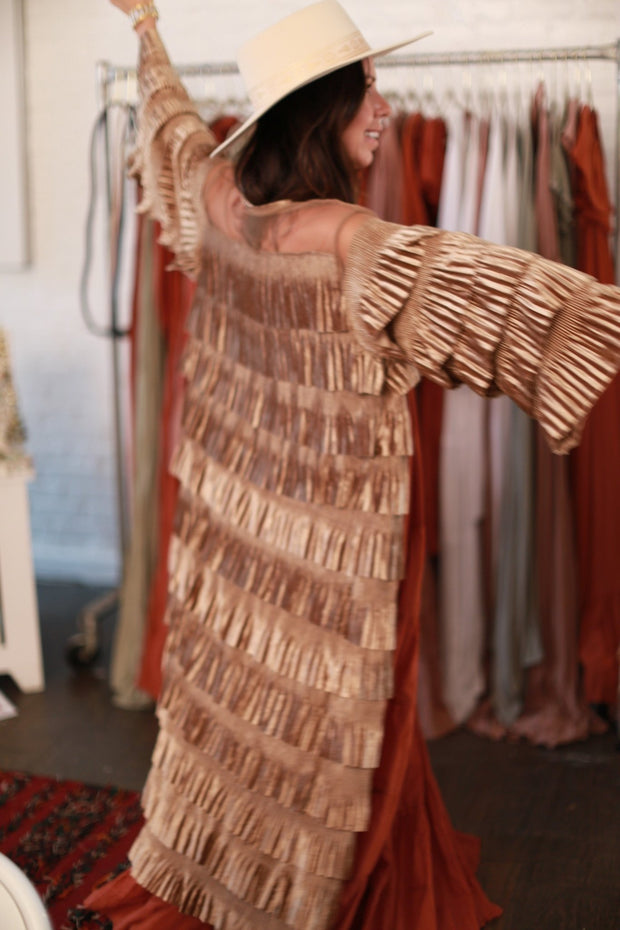 VELVET KIMONO EVA - sustainably made MOMO NEW YORK sustainable clothing, Kimono slow fashion