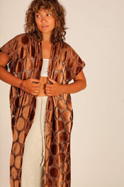 VELVET KIMONO MEENA - sustainably made MOMO NEW YORK sustainable clothing, kimono slow fashion