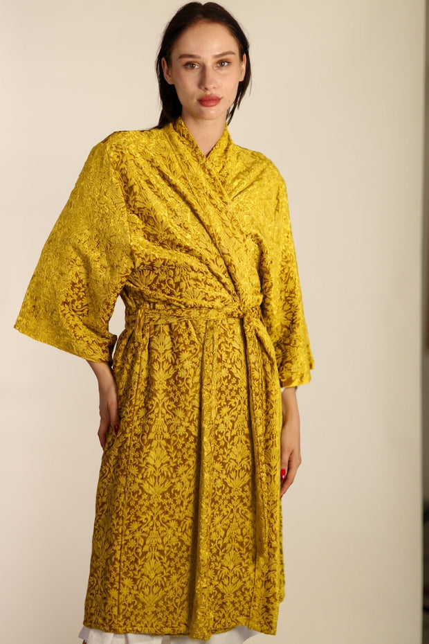 VELVET KIMONO ÖNDRA - sustainably made MOMO NEW YORK sustainable clothing, slow fashion