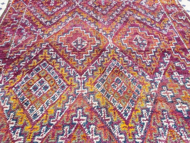 vintage moroccan rug from Beni mguild, berber handmade area rug - sustainably made MOMO NEW YORK sustainable clothing, slow fashion