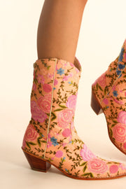 WESTERN EMBROIDERED BOOTS AENNA - sustainably made MOMO NEW YORK sustainable clothing, boots slow fashion
